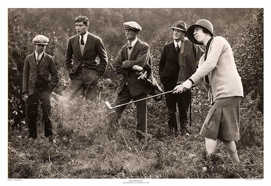 British player Joyce Wethered dominated women's golf in the pre-World War II era.  Member, World Golf Hall of Fame.  "I have not played golf with anyone, man or woman, amateur or professional, who made me feel so utterly outclassed."    Bobby Jones  ​"In my time, no golfer has stood out so far ahead of his or her contemporaries as Lady Heathcoat-Amory."   Henry Cotton  ​Photo: USGA Museum