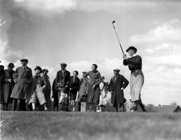 United States Amateur Champion Patty Berg. The “Patty Berg Defender” clubs were the first woman’s “signature” clubs in the United States.